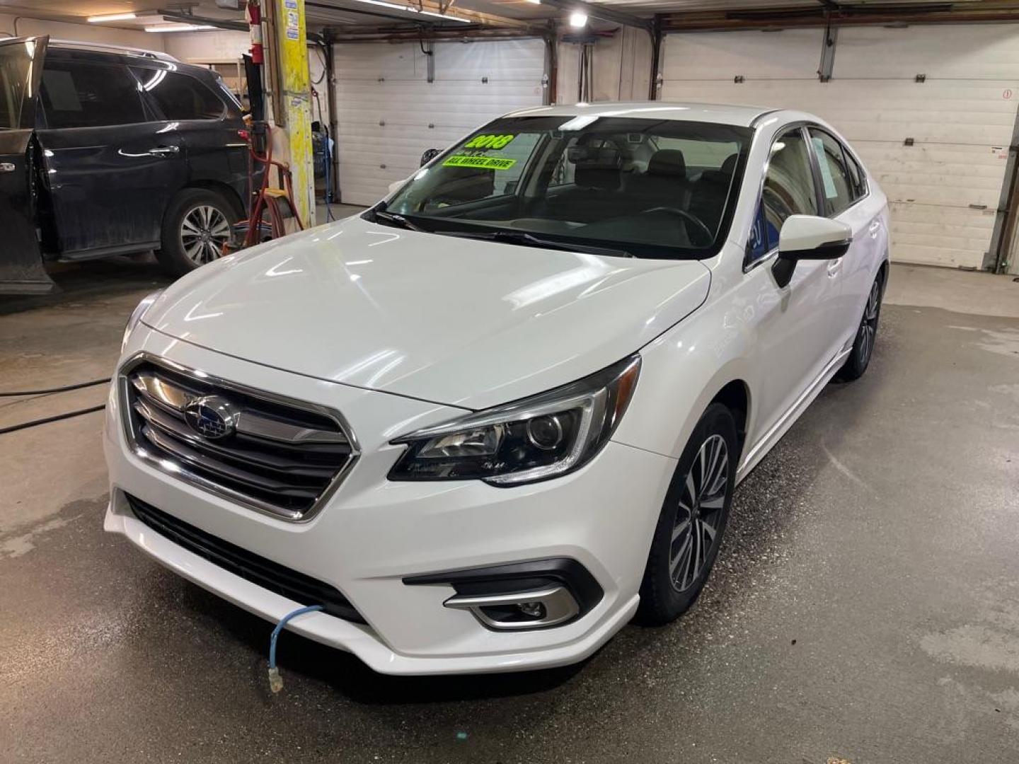 2018 WHITE SUBARU LEGACY 2.5I PREMIUM (4S3BNAF6XJ3) with an 2.5L engine, Continuously Variable transmission, located at 2525 S. Cushman, Fairbanks, AK, 99701, (907) 452-5707, 64.824036, -147.712311 - Photo#1