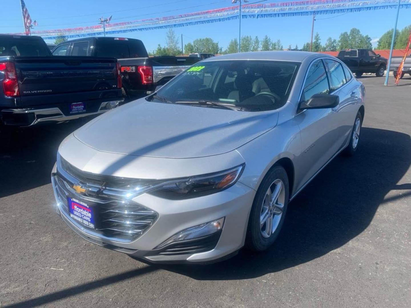 2022 SILVER CHEVROLET MALIBU LS (1G1ZB5ST3NF) with an 1.5L engine, Continuously Variable transmission, located at 2525 S. Cushman, Fairbanks, AK, 99701, (907) 452-5707, 64.824036, -147.712311 - Photo#0