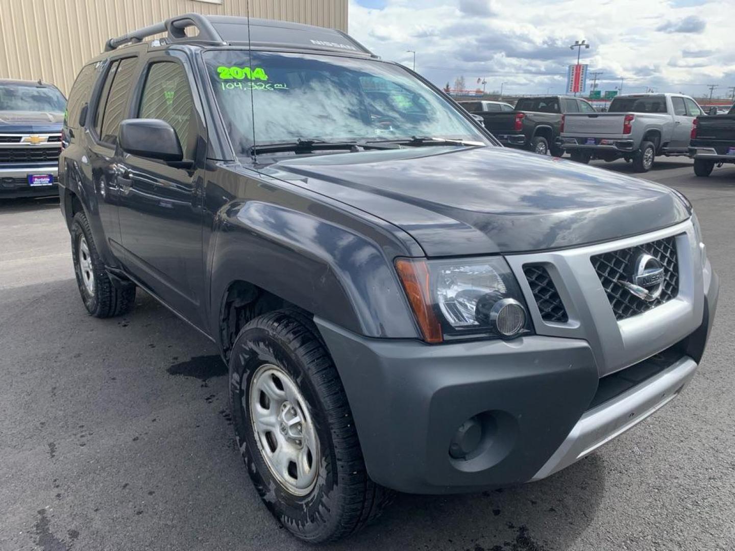 2014 GREY NISSAN XTERRA X (5N1AN0NW5EN) with an 4.0L engine, Automatic transmission, located at 2525 S. Cushman, Fairbanks, AK, 99701, (907) 452-5707, 64.824036, -147.712311 - Photo#0