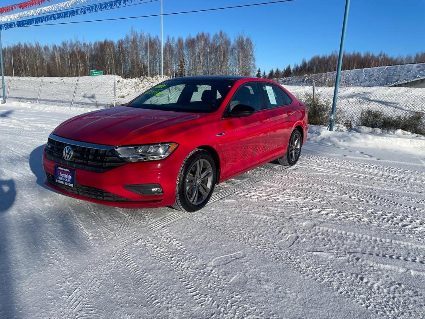 2021 RED VOLKSWAGEN JETTA S (3VWC57BU4MM) with an 1.4L engine, Automatic transmission, located at 2525 S. Cushman, Fairbanks, AK, 99701, (907) 452-5707, 64.824036, -147.712311 - Photo#1