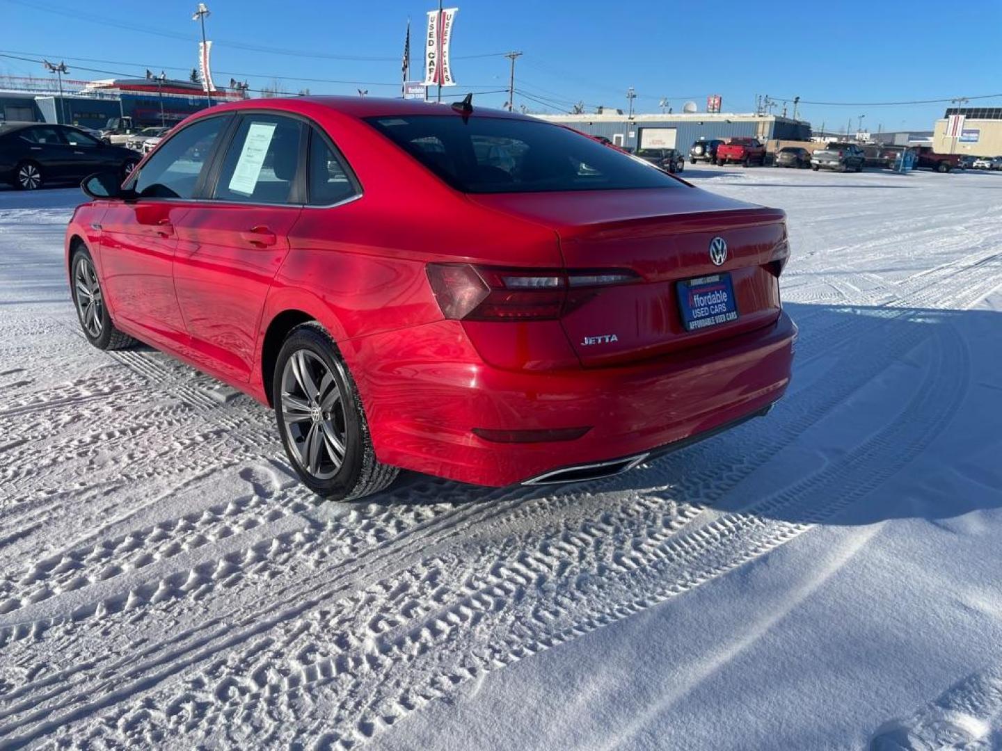 2021 RED VOLKSWAGEN JETTA S (3VWC57BU4MM) with an 1.4L engine, Automatic transmission, located at 2525 S. Cushman, Fairbanks, AK, 99701, (907) 452-5707, 64.824036, -147.712311 - Photo#2