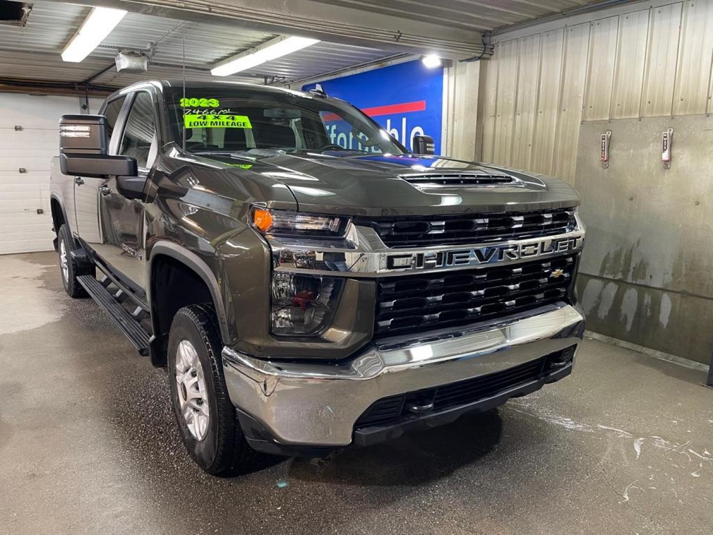 2023 GREEN CHEVROLET SILVERADO 2500 HEAVY DUTY LT (2GC4YNE74P1) with an 6.6L engine, Automatic transmission, located at 2525 S. Cushman, Fairbanks, AK, 99701, (907) 452-5707, 64.824036, -147.712311 - Photo#0