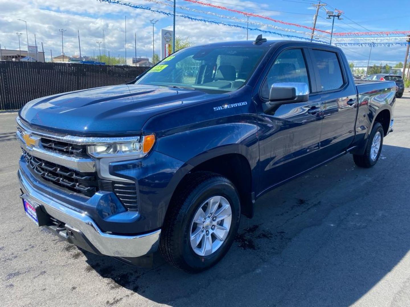 2023 BLUE CHEVROLET SILVERADO 1500 LT (3GCUDDED6PG) with an 5.3L engine, Automatic transmission, located at 2525 S. Cushman, Fairbanks, AK, 99701, (907) 452-5707, 64.824036, -147.712311 - Photo#0