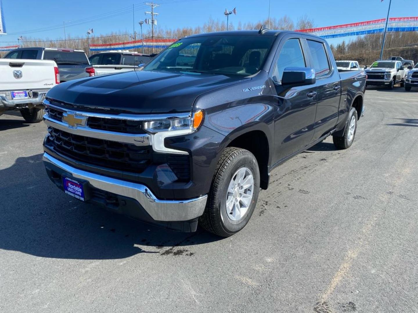 2023 GRAY CHEVROLET SILVERADO 1500 LT (1GCUDDED2PZ) with an 5.3L engine, Automatic transmission, located at 2525 S. Cushman, Fairbanks, AK, 99701, (907) 452-5707, 64.824036, -147.712311 - Photo#0