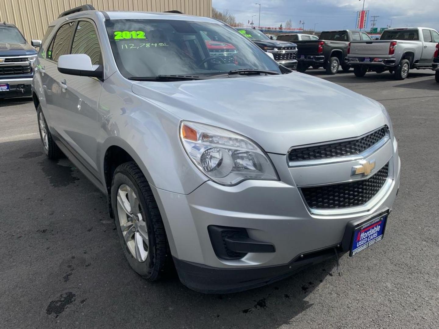 2012 SILVER CHEVROLET EQUINOX LT (2GNFLEEK0C6) with an 2.4L engine, Automatic transmission, located at 2525 S. Cushman, Fairbanks, AK, 99701, (907) 452-5707, 64.824036, -147.712311 - Photo#0