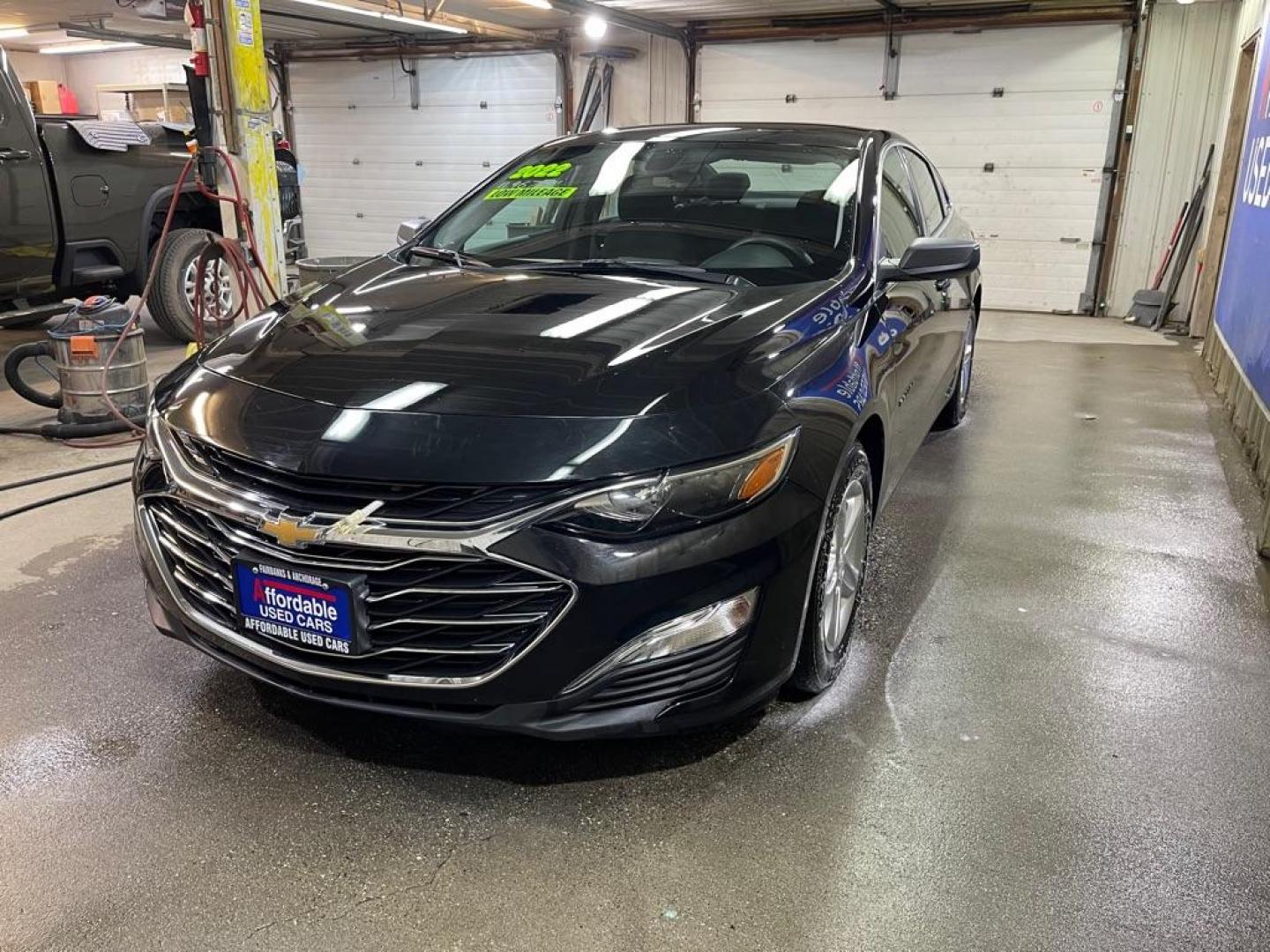 2022 BLACK CHEVROLET MALIBU LS (1G1ZB5ST0NF) with an 1.5L engine, Continuously Variable transmission, located at 2525 S. Cushman, Fairbanks, AK, 99701, (907) 452-5707, 64.824036, -147.712311 - Photo#1