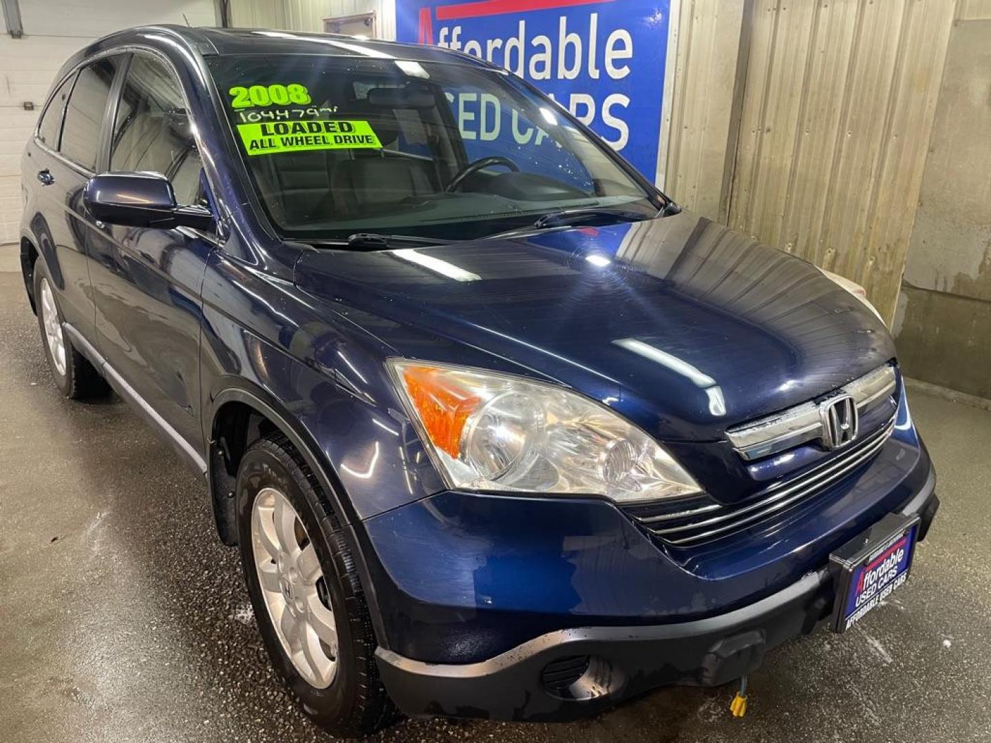 2008 BLUE HONDA CR-V EXL (JHLRE48758C) with an 2.4L engine, Automatic transmission, located at 2525 S. Cushman, Fairbanks, AK, 99701, (907) 452-5707, 64.824036, -147.712311 - Photo#0