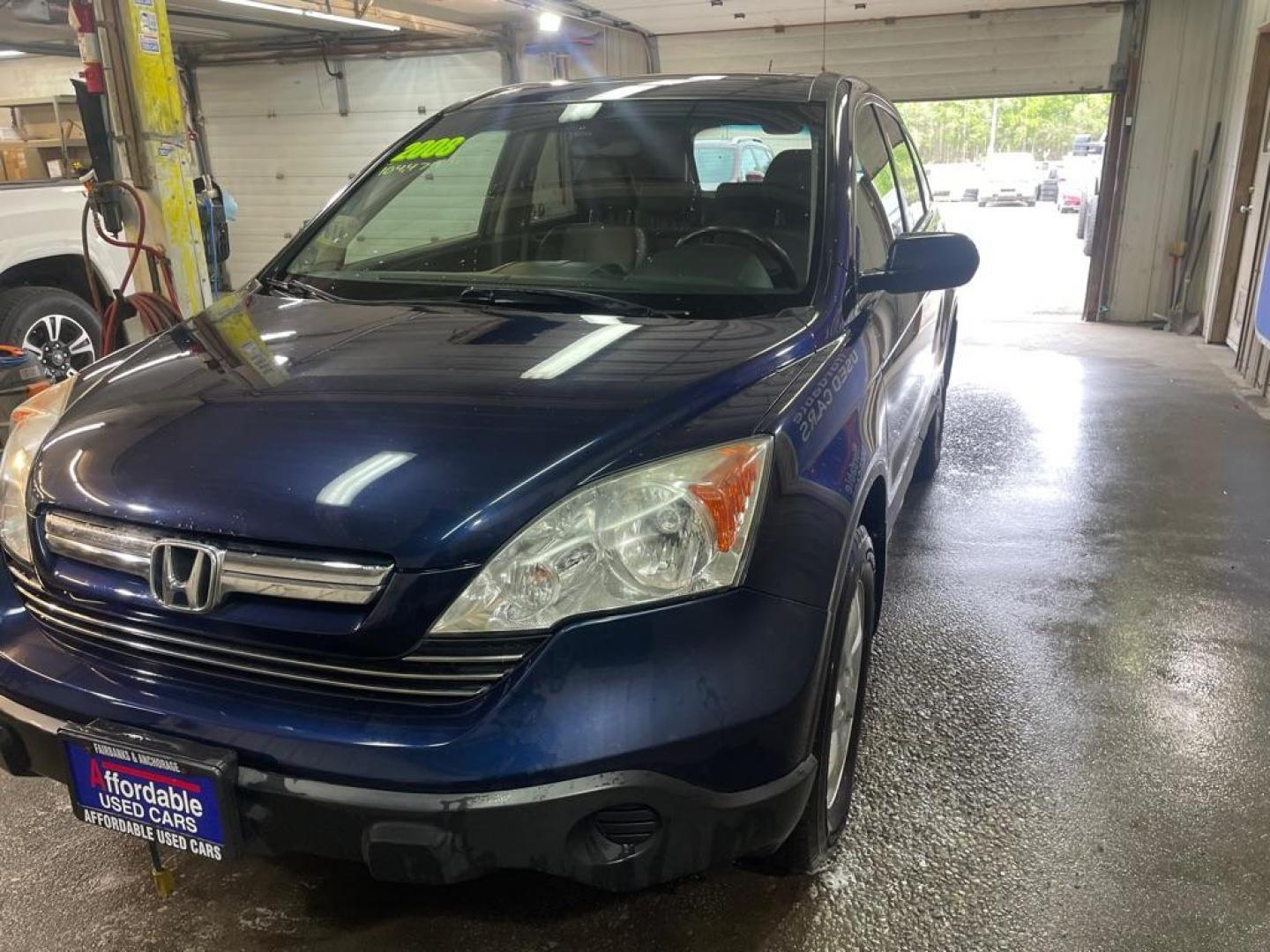 2008 BLUE HONDA CR-V EXL (JHLRE48758C) with an 2.4L engine, Automatic transmission, located at 2525 S. Cushman, Fairbanks, AK, 99701, (907) 452-5707, 64.824036, -147.712311 - Photo#1