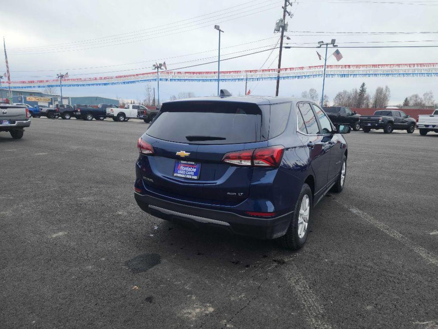 2022 BLUE CHEVROLET EQUINOX LT (3GNAXUEV0NL) with an 1.5L engine, Automatic transmission, located at 2525 S. Cushman, Fairbanks, AK, 99701, (907) 452-5707, 64.824036, -147.712311 - Photo#1