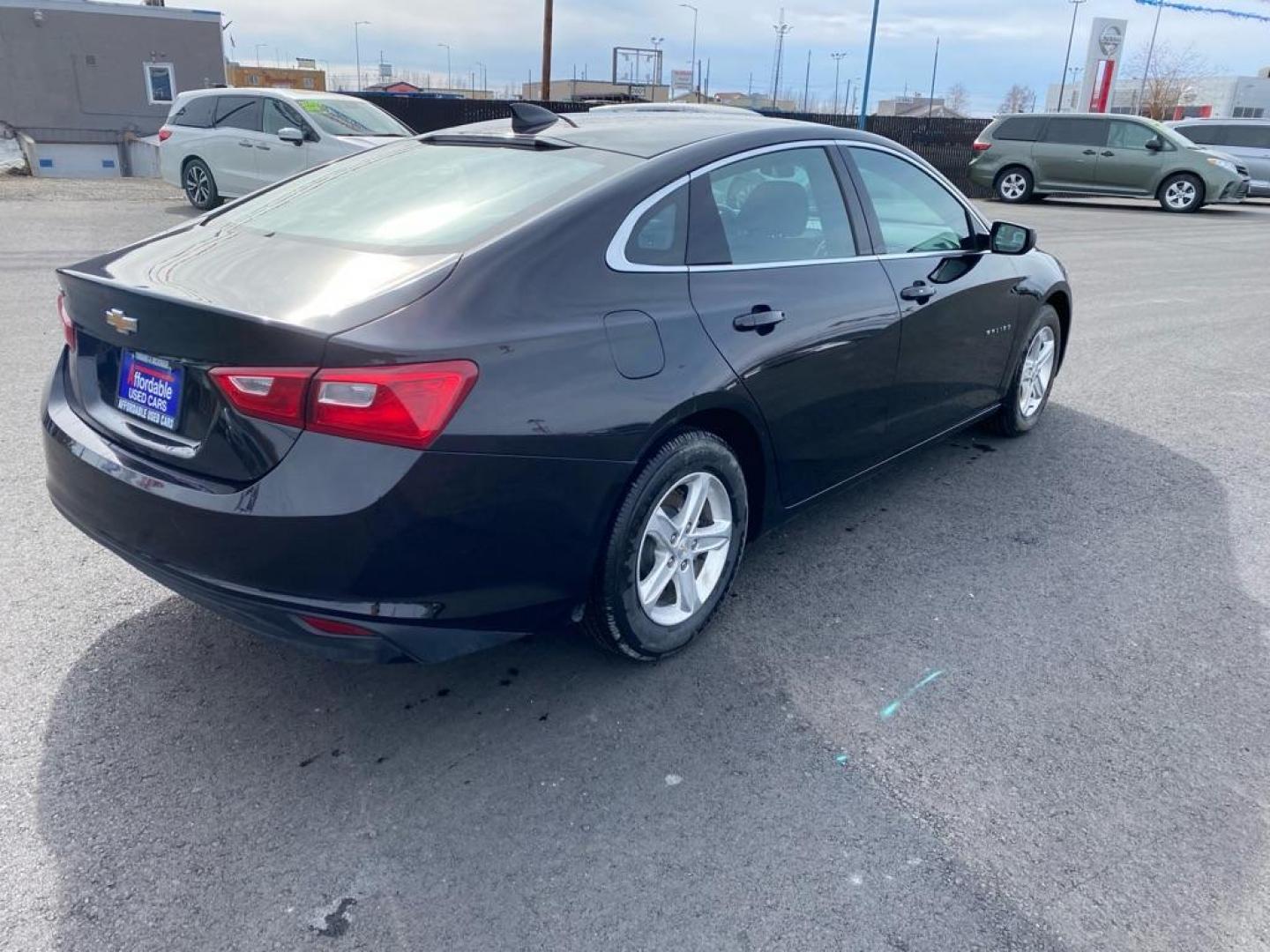 2022 BLACK CHEVROLET MALIBU LS (1G1ZB5ST3NF) with an 1.5L engine, Continuously Variable transmission, located at 2525 S. Cushman, Fairbanks, AK, 99701, (907) 452-5707, 64.824036, -147.712311 - Photo#2