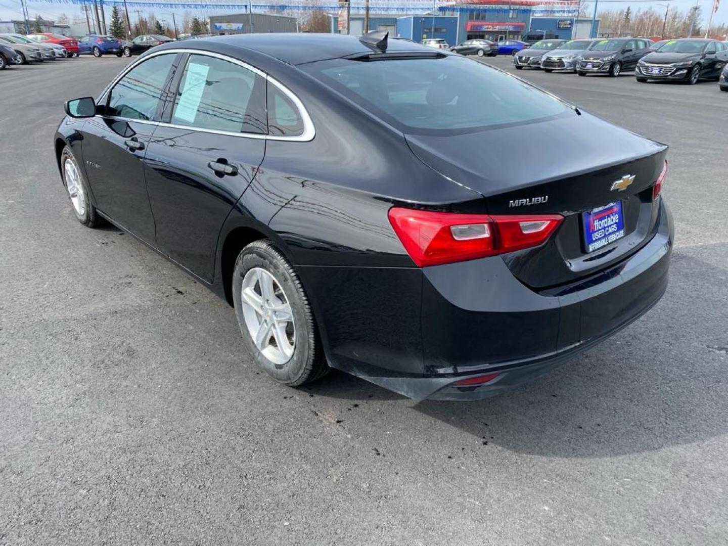 2022 BLACK CHEVROLET MALIBU LS (1G1ZB5ST3NF) with an 1.5L engine, Continuously Variable transmission, located at 2525 S. Cushman, Fairbanks, AK, 99701, (907) 452-5707, 64.824036, -147.712311 - Photo#3