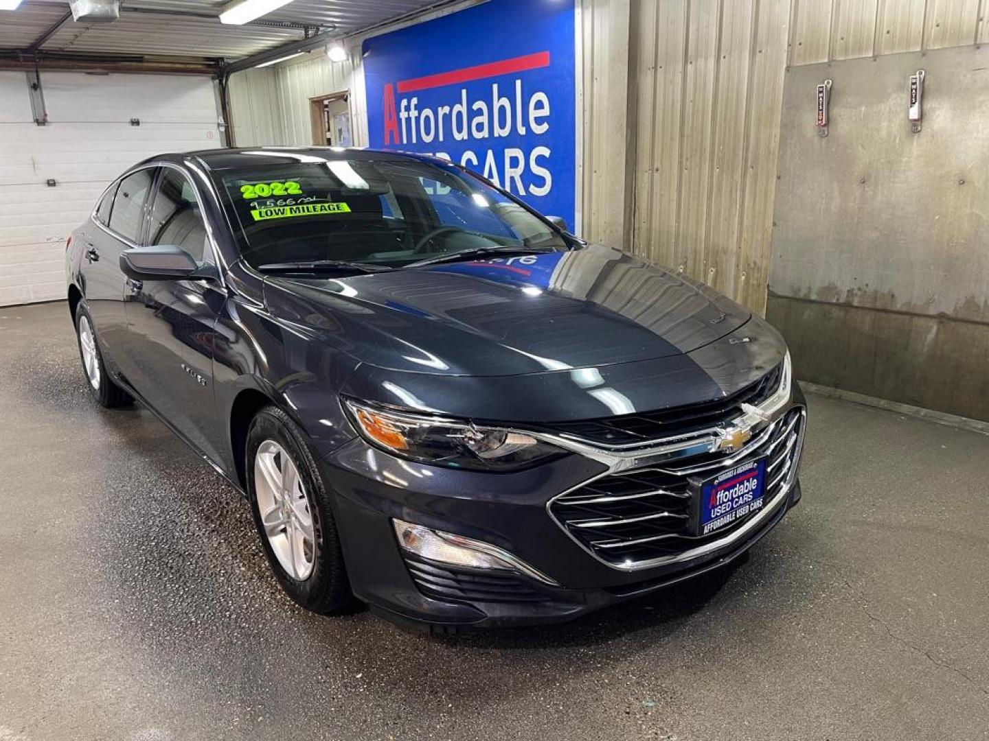 2022 BLACK CHEVROLET MALIBU LS (1G1ZB5ST7NF) with an 1.5L engine, Continuously Variable transmission, located at 2525 S. Cushman, Fairbanks, AK, 99701, (907) 452-5707, 64.824036, -147.712311 - Photo#0