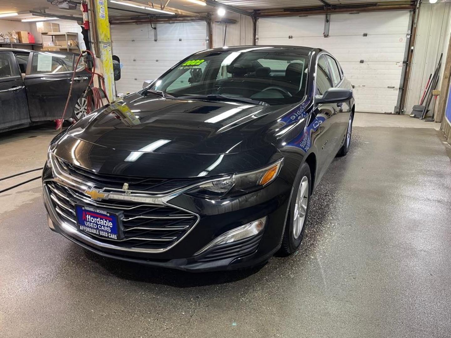 2022 BLACK CHEVROLET MALIBU LS (1G1ZB5ST9NF) with an 1.5L engine, Continuously Variable transmission, located at 2525 S. Cushman, Fairbanks, AK, 99701, (907) 452-5707, 64.824036, -147.712311 - Photo#1