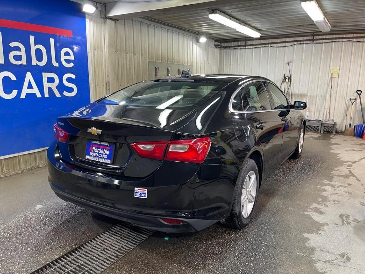 2022 BLACK CHEVROLET MALIBU LS (1G1ZB5ST9NF) with an 1.5L engine, Continuously Variable transmission, located at 2525 S. Cushman, Fairbanks, AK, 99701, (907) 452-5707, 64.824036, -147.712311 - Photo#2