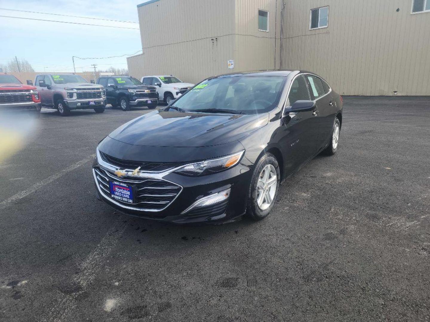 2022 BLACK CHEVROLET MALIBU LS (1G1ZB5ST7NF) with an 1.5L engine, Continuously Variable transmission, located at 2525 S. Cushman, Fairbanks, AK, 99701, (907) 452-5707, 64.824036, -147.712311 - Photo#2