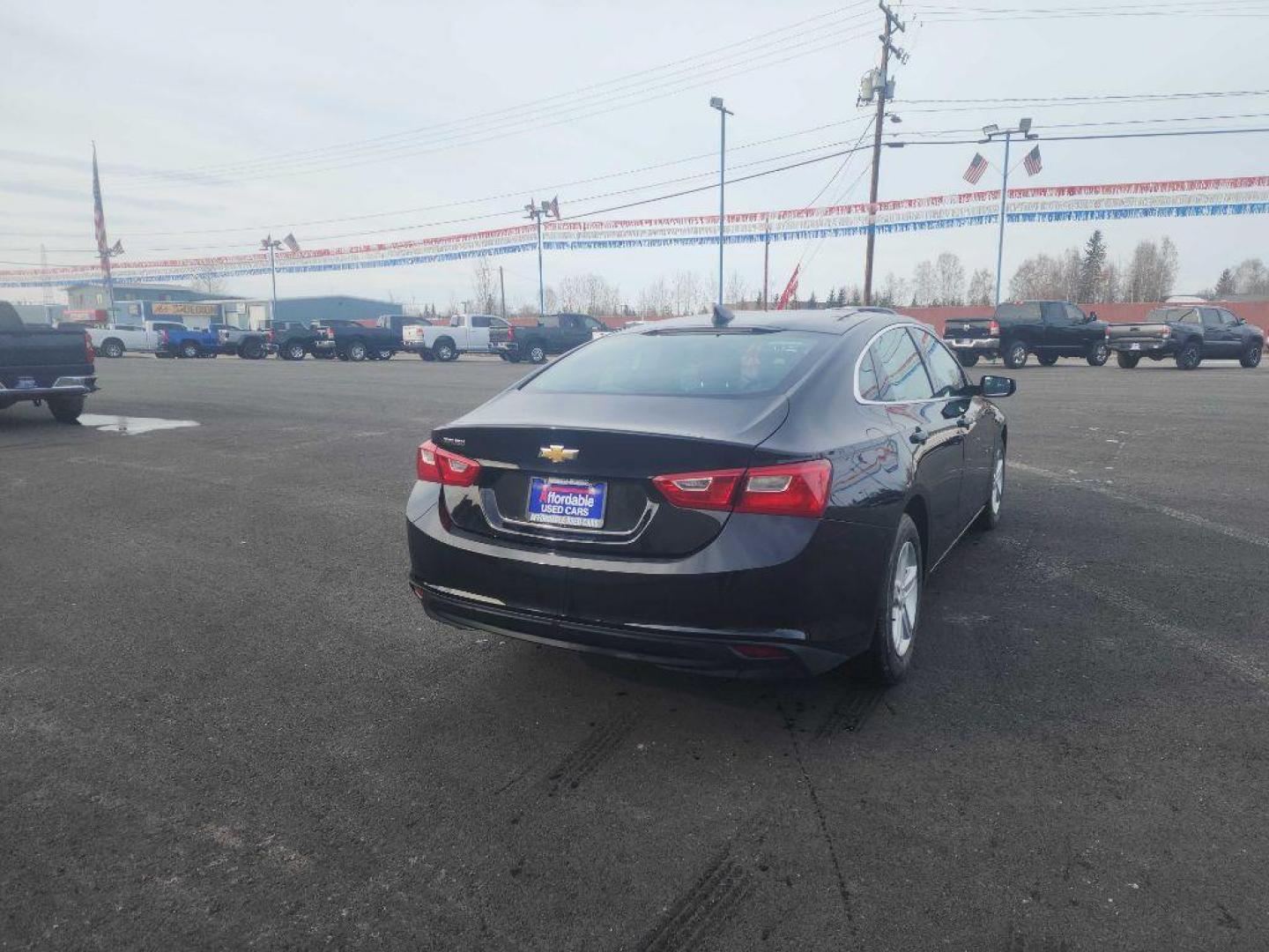 2022 BLACK CHEVROLET MALIBU LS (1G1ZB5ST7NF) with an 1.5L engine, Continuously Variable transmission, located at 2525 S. Cushman, Fairbanks, AK, 99701, (907) 452-5707, 64.824036, -147.712311 - Photo#4