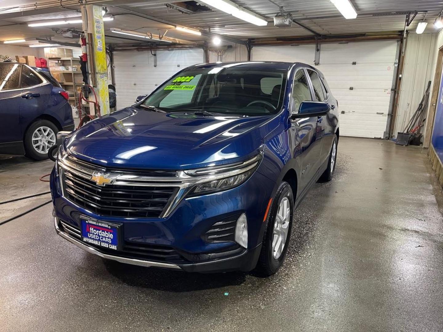 2022 BLUE CHEVROLET EQUINOX LT (3GNAXUEV9NL) with an 1.5L engine, Automatic transmission, located at 2525 S. Cushman, Fairbanks, AK, 99701, (907) 452-5707, 64.824036, -147.712311 - Photo#1