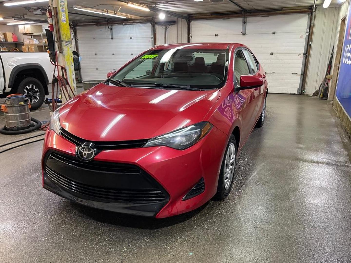 2017 RED TOYOTA COROLLA L (2T1BURHE2HC) with an 1.8L engine, Continuously Variable transmission, located at 2525 S. Cushman, Fairbanks, AK, 99701, (907) 452-5707, 64.824036, -147.712311 - Photo#1