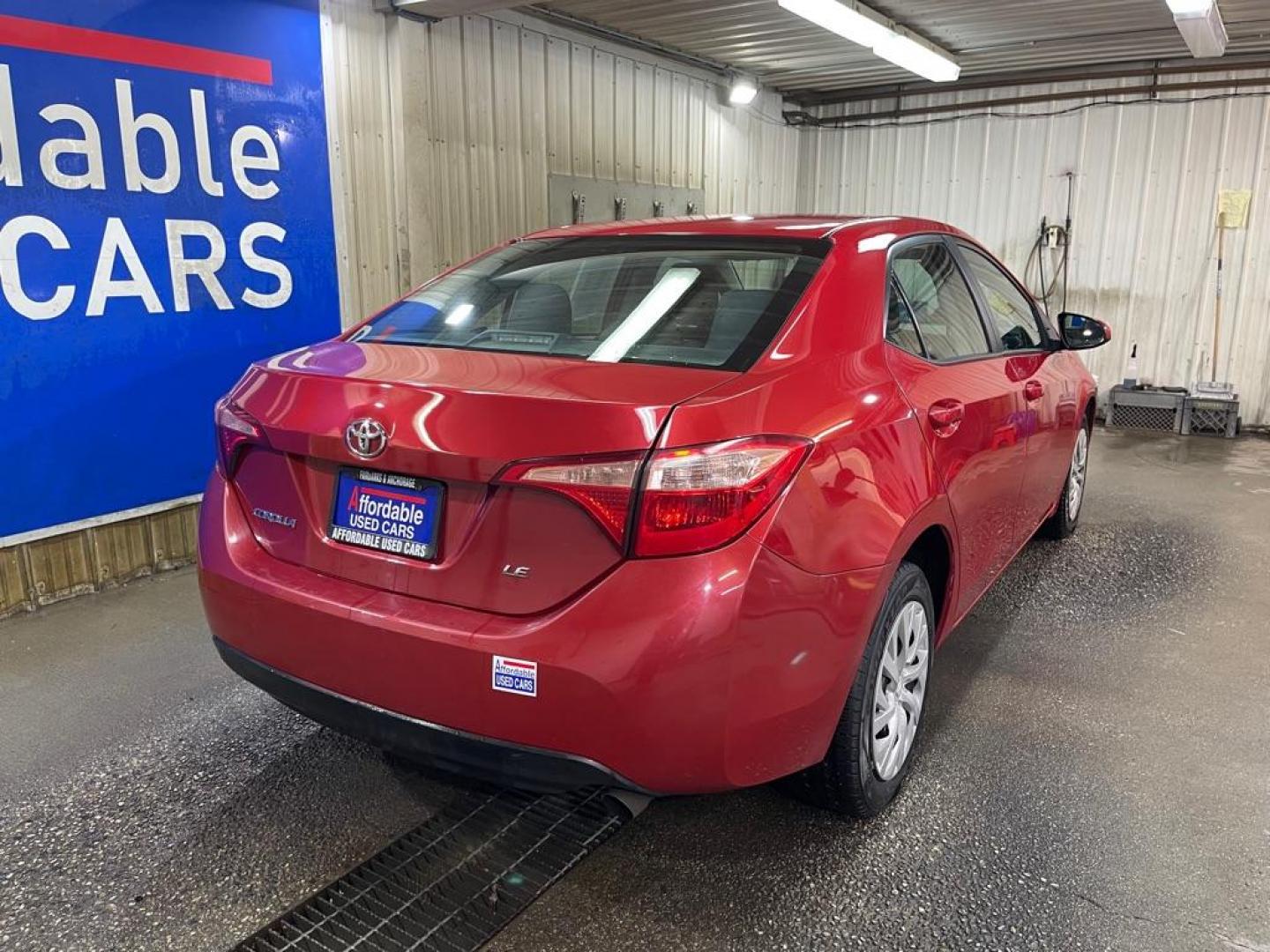 2017 RED TOYOTA COROLLA L (2T1BURHE2HC) with an 1.8L engine, Continuously Variable transmission, located at 2525 S. Cushman, Fairbanks, AK, 99701, (907) 452-5707, 64.824036, -147.712311 - Photo#2