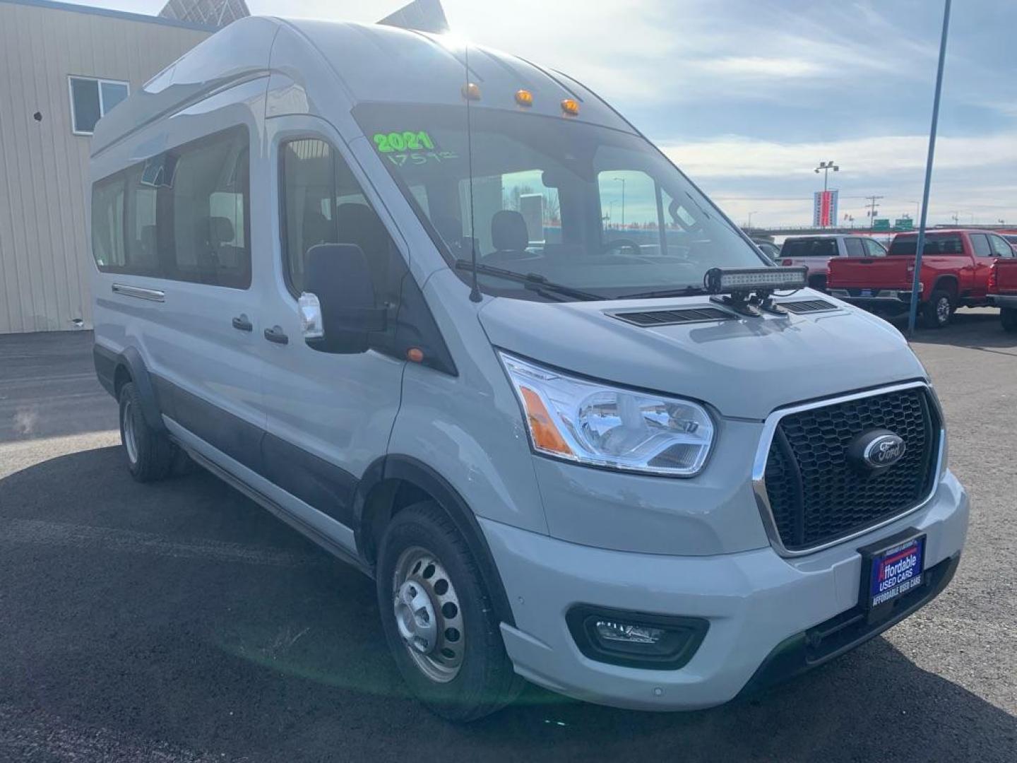 2021 SILVER FORD TRANSIT/ 15 PAS T-350 HD (1FBVU5XG8MK) with an 3.5L engine, Automatic transmission, located at 2525 S. Cushman, Fairbanks, AK, 99701, (907) 452-5707, 64.824036, -147.712311 - Photo#0