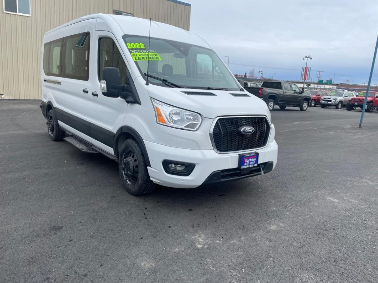 2022 WHITE FORD TRANSIT/12 PASS T-350 (1FDAX9CG6NK) with an 3.5L engine, Automatic transmission, located at 2525 S. Cushman, Fairbanks, AK, 99701, (907) 452-5707, 64.824036, -147.712311 - Photo#0