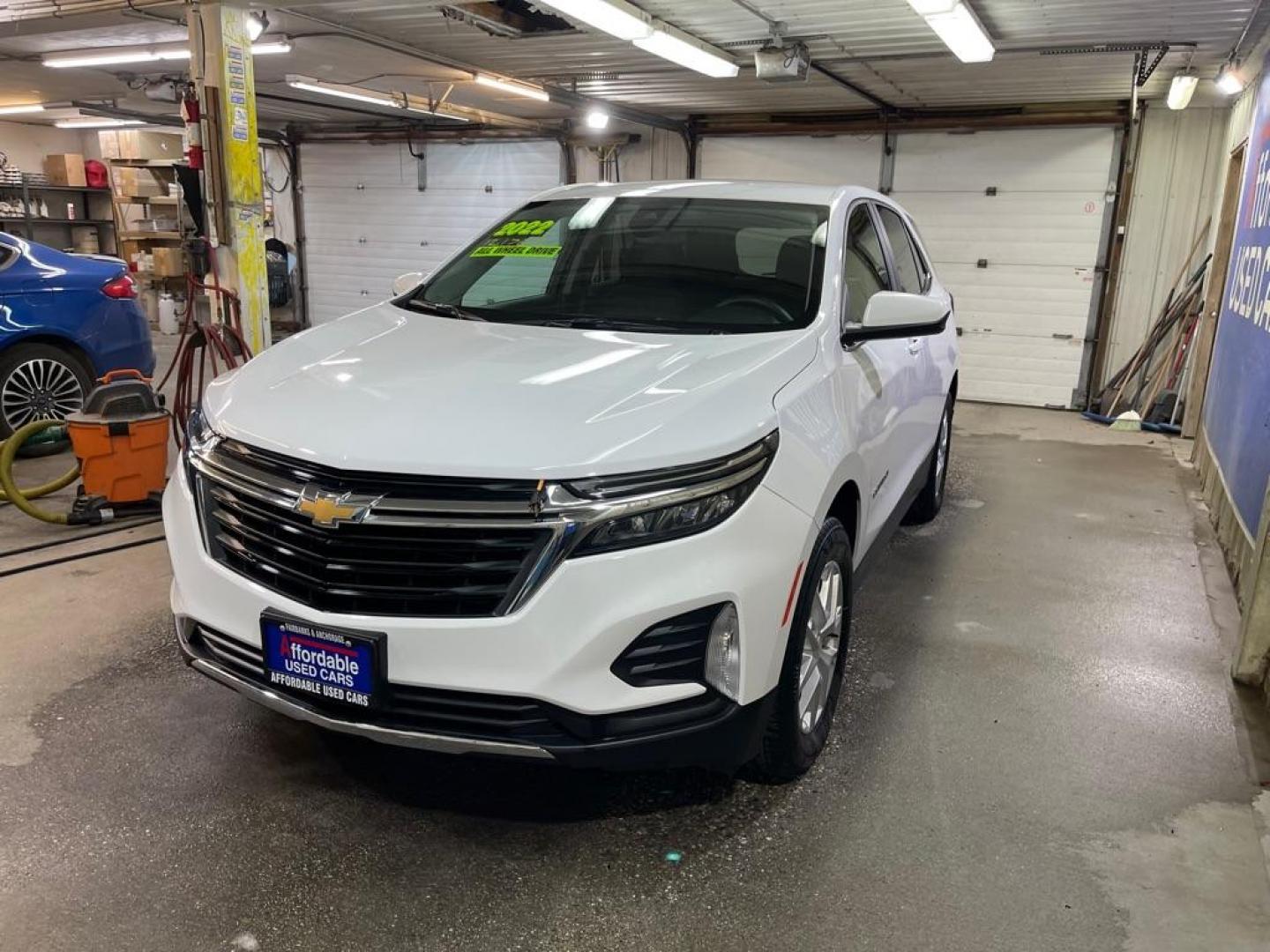 2022 WHITE CHEVROLET EQUINOX LT (3GNAXUEV3NL) with an 1.5L engine, Automatic transmission, located at 2525 S. Cushman, Fairbanks, AK, 99701, (907) 452-5707, 64.824036, -147.712311 - Photo#1