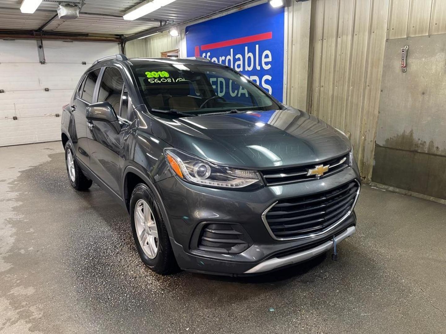 2019 GREY CHEVROLET TRAX 1LT (3GNCJLSB8KL) with an 1.4L engine, Automatic transmission, located at 2525 S. Cushman, Fairbanks, AK, 99701, (907) 452-5707, 64.824036, -147.712311 - Photo#0