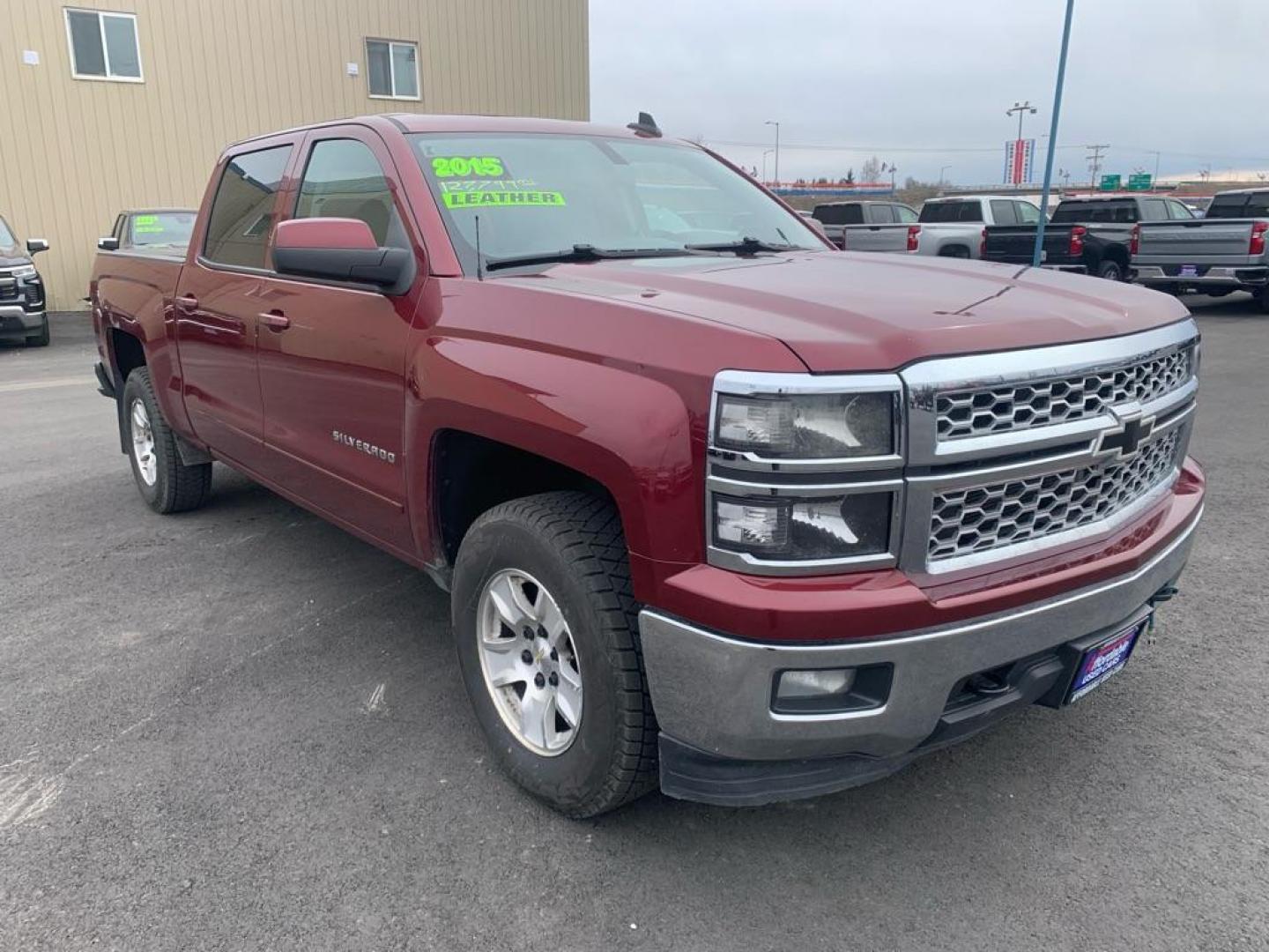 2015 MAROON CHEVROLET SILVERADO 1500 LT (3GCUKREC0FG) with an 5.3L engine, Automatic transmission, located at 2525 S. Cushman, Fairbanks, AK, 99701, (907) 452-5707, 64.824036, -147.712311 - Photo#0