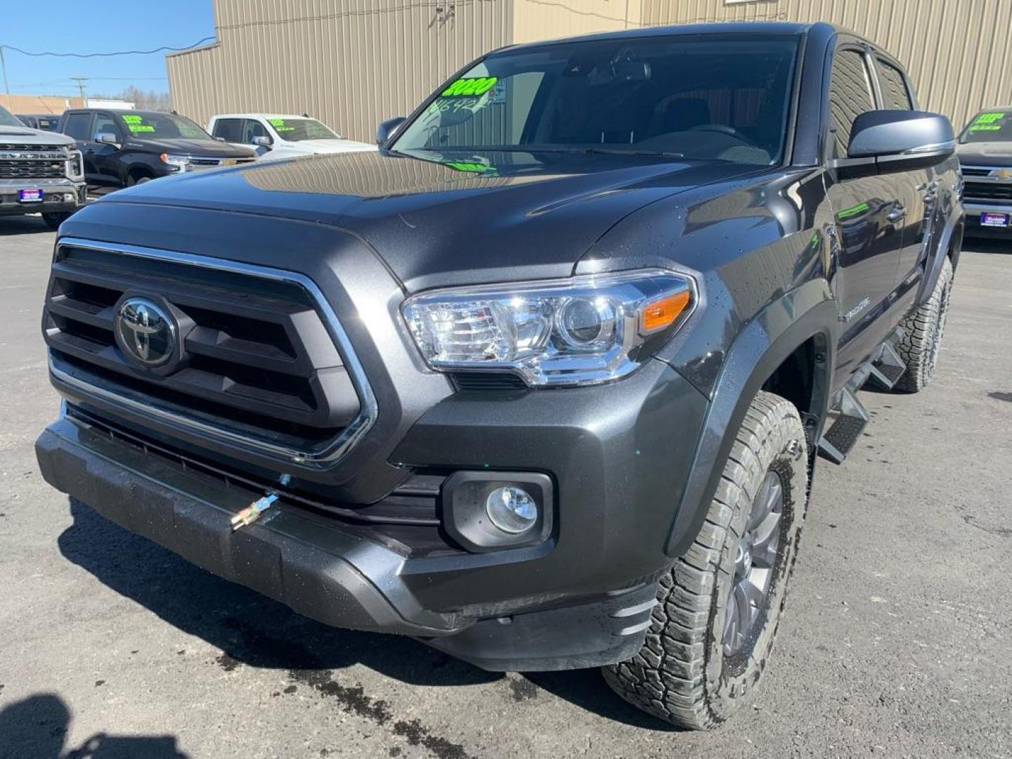 2020 GREY TOYOTA TACOMA DOUBLE CAB (3TMCZ5AN3LM) with an 3.5L engine, Automatic transmission, located at 2525 S. Cushman, Fairbanks, AK, 99701, (907) 452-5707, 64.824036, -147.712311 - Photo#1