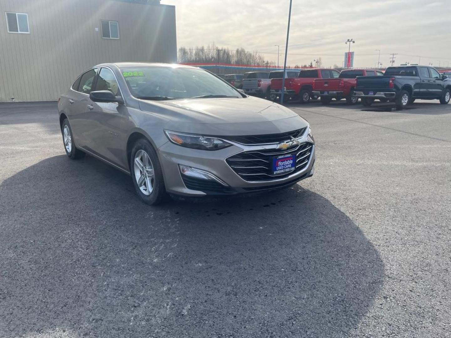 2022 TAN CHEVROLET MALIBU LS (1G1ZB5ST6NF) with an 1.5L engine, Continuously Variable transmission, located at 2525 S. Cushman, Fairbanks, AK, 99701, (907) 452-5707, 64.824036, -147.712311 - Photo#0