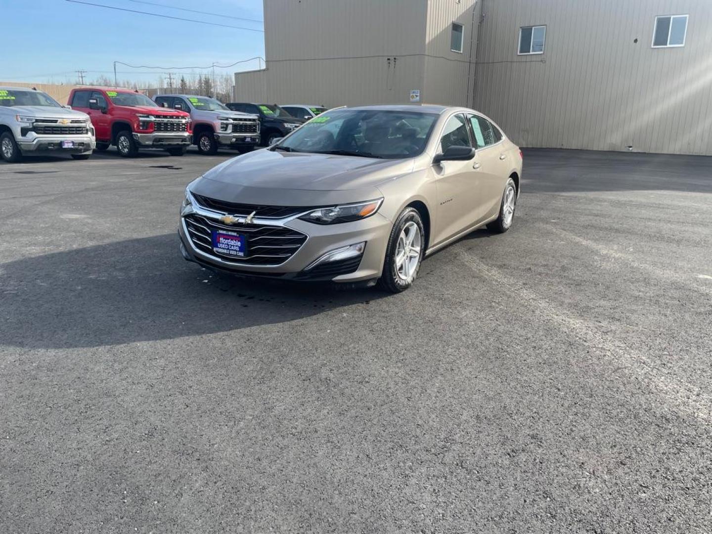 2022 TAN CHEVROLET MALIBU LS (1G1ZB5ST6NF) with an 1.5L engine, Continuously Variable transmission, located at 2525 S. Cushman, Fairbanks, AK, 99701, (907) 452-5707, 64.824036, -147.712311 - Photo#1