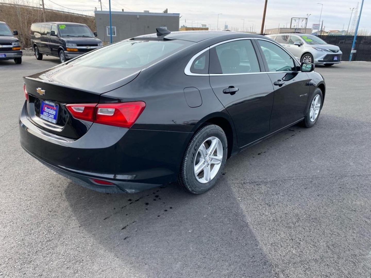 2022 BLACK CHEVROLET MALIBU LS (1G1ZB5ST1NF) with an 1.5L engine, Continuously Variable transmission, located at 2525 S. Cushman, Fairbanks, AK, 99701, (907) 452-5707, 64.824036, -147.712311 - Photo#2