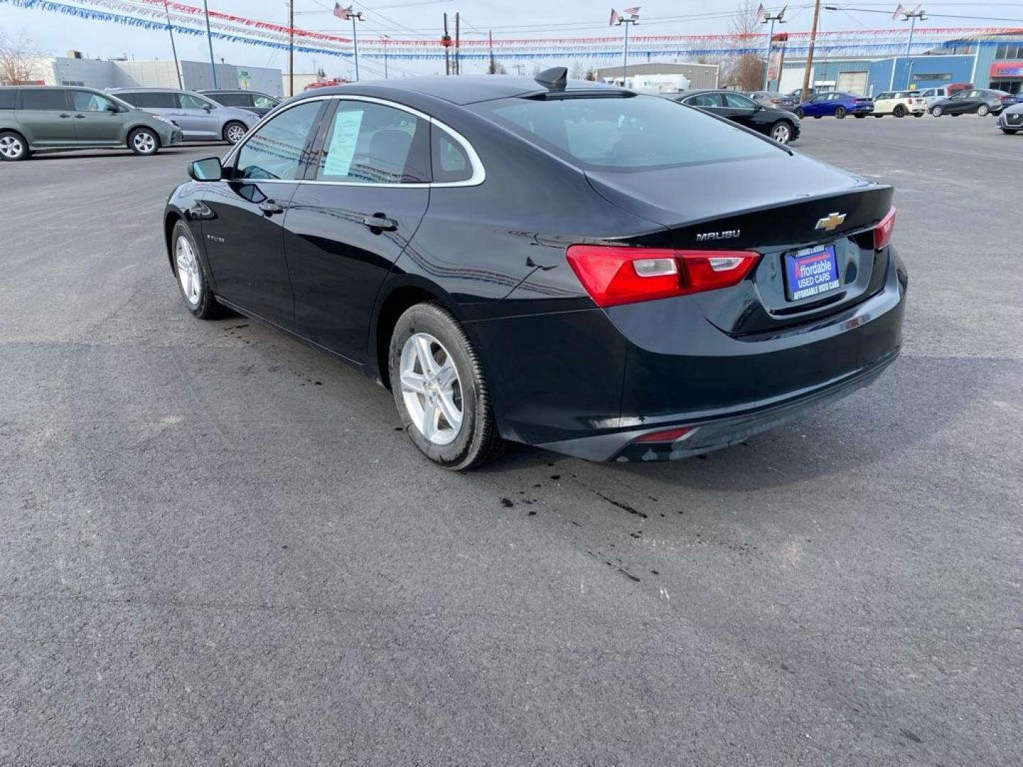 2022 BLACK CHEVROLET MALIBU LS (1G1ZB5ST1NF) with an 1.5L engine, Continuously Variable transmission, located at 2525 S. Cushman, Fairbanks, AK, 99701, (907) 452-5707, 64.824036, -147.712311 - Photo#3