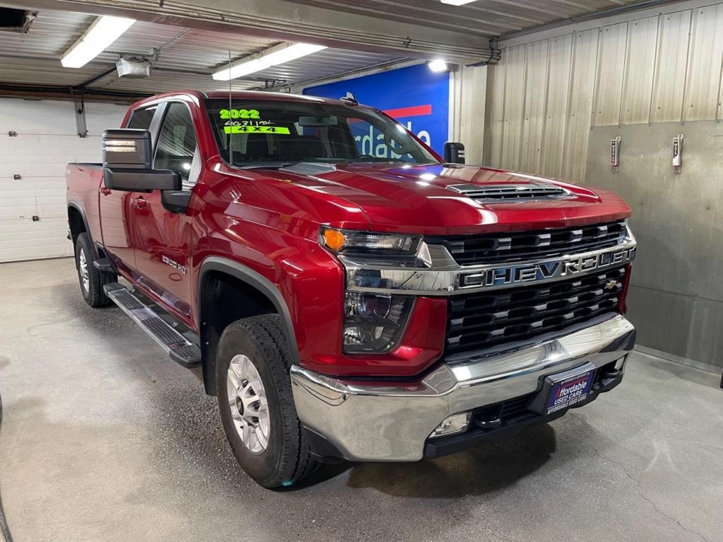 2022 RED CHEVROLET SILVERADO 2500 HEAVY DUTY LT (1GC4YNE78NF) with an 6.6L engine, Automatic transmission, located at 2525 S. Cushman, Fairbanks, AK, 99701, (907) 452-5707, 64.824036, -147.712311 - Photo#0