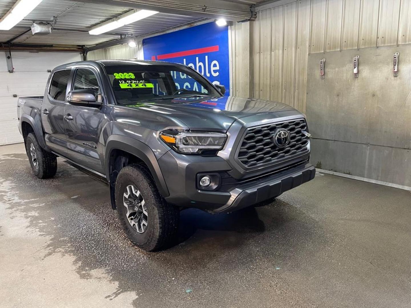 2023 GRAY TOYOTA TACOMA TRD DOUBLE CAB (3TMCZ5AN8PM) with an 3.5L engine, Automatic transmission, located at 2525 S. Cushman, Fairbanks, AK, 99701, (907) 452-5707, 64.824036, -147.712311 - Photo#0