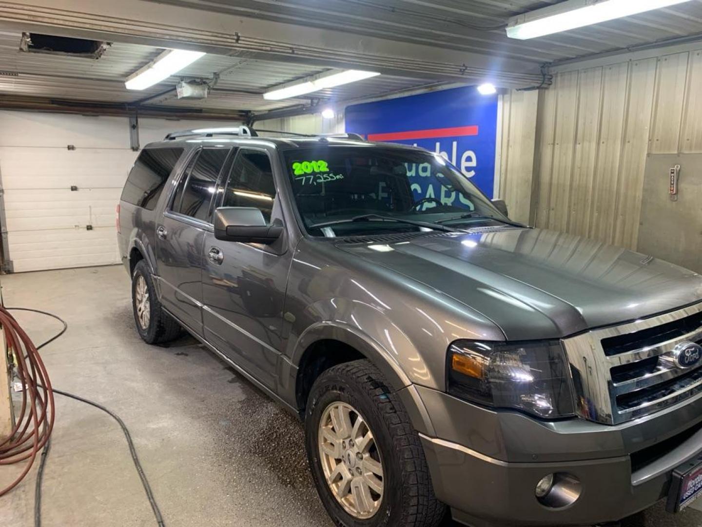 2012 GRAY FORD EXPEDITION EL LIMITED (1FMJK2A52CE) with an 5.4L engine, Automatic transmission, located at 2525 S. Cushman, Fairbanks, AK, 99701, (907) 452-5707, 64.824036, -147.712311 - Photo#0