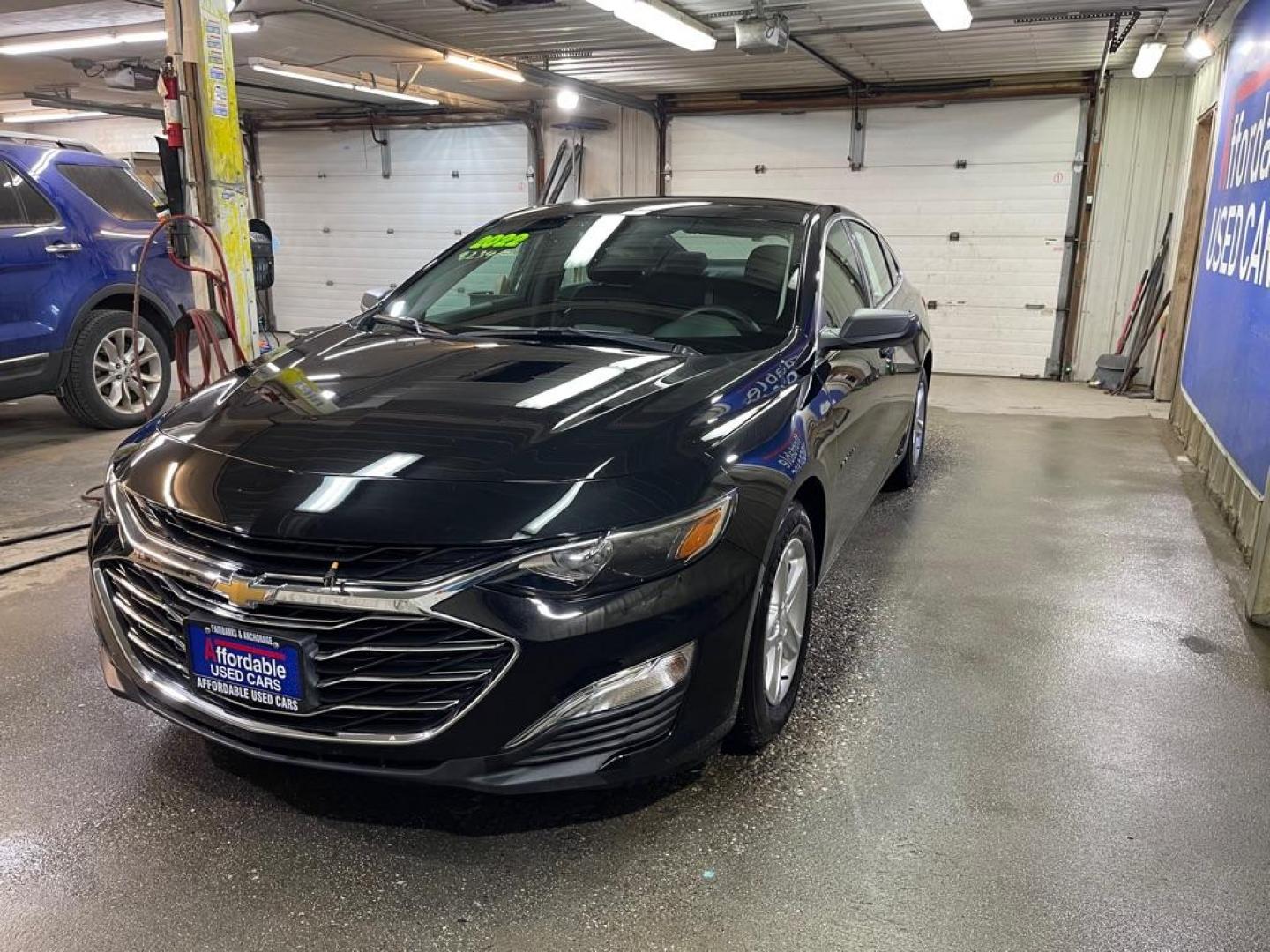 2022 BLACK CHEVROLET MALIBU LS (1G1ZB5ST3NF) with an 1.5L engine, Continuously Variable transmission, located at 2525 S. Cushman, Fairbanks, AK, 99701, (907) 452-5707, 64.824036, -147.712311 - Photo#1