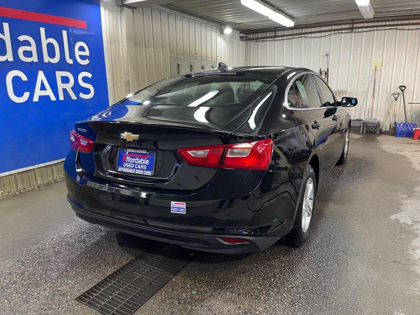 2022 BLACK CHEVROLET MALIBU LS (1G1ZB5ST3NF) with an 1.5L engine, Continuously Variable transmission, located at 2525 S. Cushman, Fairbanks, AK, 99701, (907) 452-5707, 64.824036, -147.712311 - Photo#2