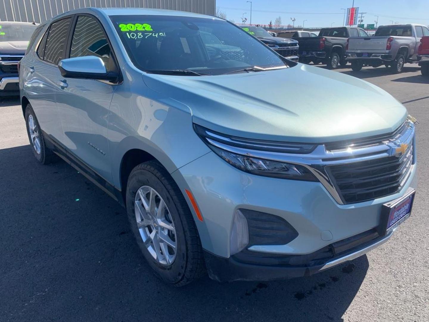 2022 BLUE CHEVROLET EQUINOX LT (2GNAXUEV9N6) with an 1.5L engine, Automatic transmission, located at 2525 S. Cushman, Fairbanks, AK, 99701, (907) 452-5707, 64.824036, -147.712311 - Photo#0