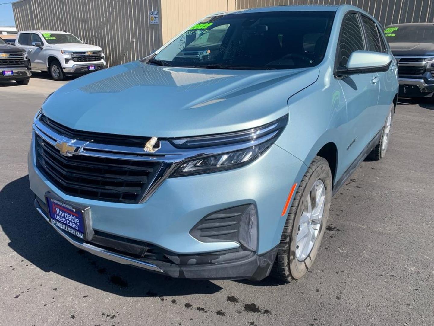 2022 BLUE CHEVROLET EQUINOX LT (2GNAXUEV9N6) with an 1.5L engine, Automatic transmission, located at 2525 S. Cushman, Fairbanks, AK, 99701, (907) 452-5707, 64.824036, -147.712311 - Photo#1