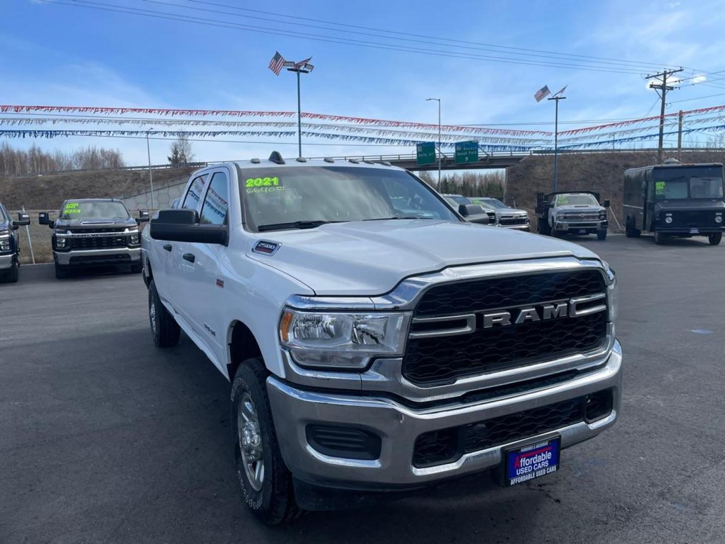 2021 WHITE RAM 2500 TRADESMAN (3C6UR5HJXMG) with an 6.4L engine, Automatic transmission, located at 2525 S. Cushman, Fairbanks, AK, 99701, (907) 452-5707, 64.824036, -147.712311 - Photo#0