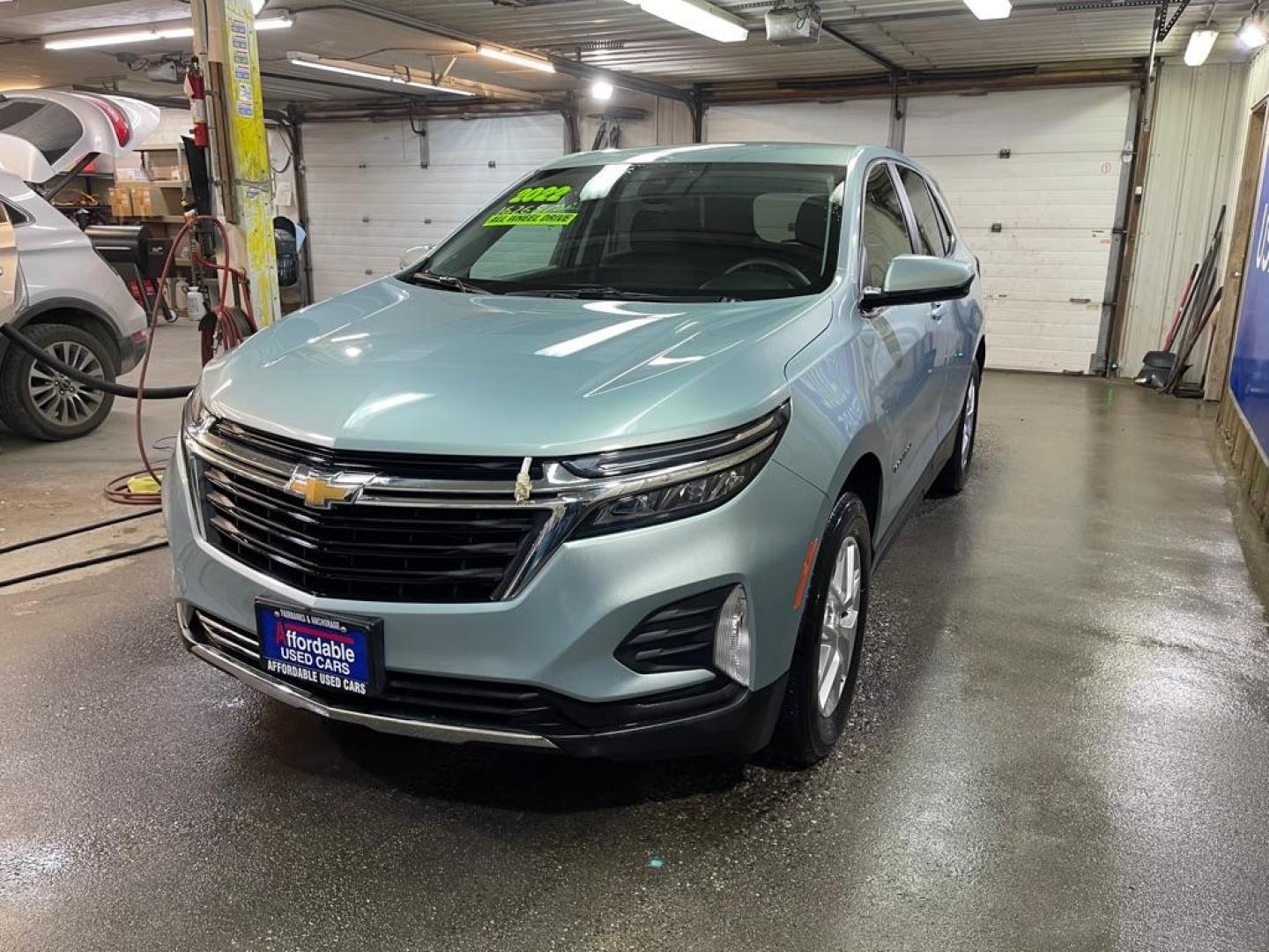 2022 BLUE CHEVROLET EQUINOX LT (2GNAXUEV6N6) with an 1.5L engine, Automatic transmission, located at 2525 S. Cushman, Fairbanks, AK, 99701, (907) 452-5707, 64.824036, -147.712311 - Photo#1