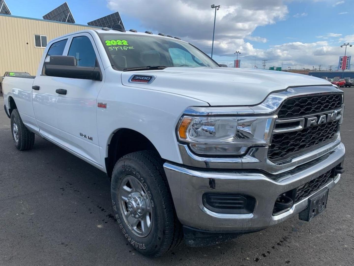 2022 WHITE RAM 3500 TRADESMAN (3C63R3GJ8NG) with an 6.4L engine, Automatic transmission, located at 2525 S. Cushman, Fairbanks, AK, 99701, (907) 452-5707, 64.824036, -147.712311 - Photo#0