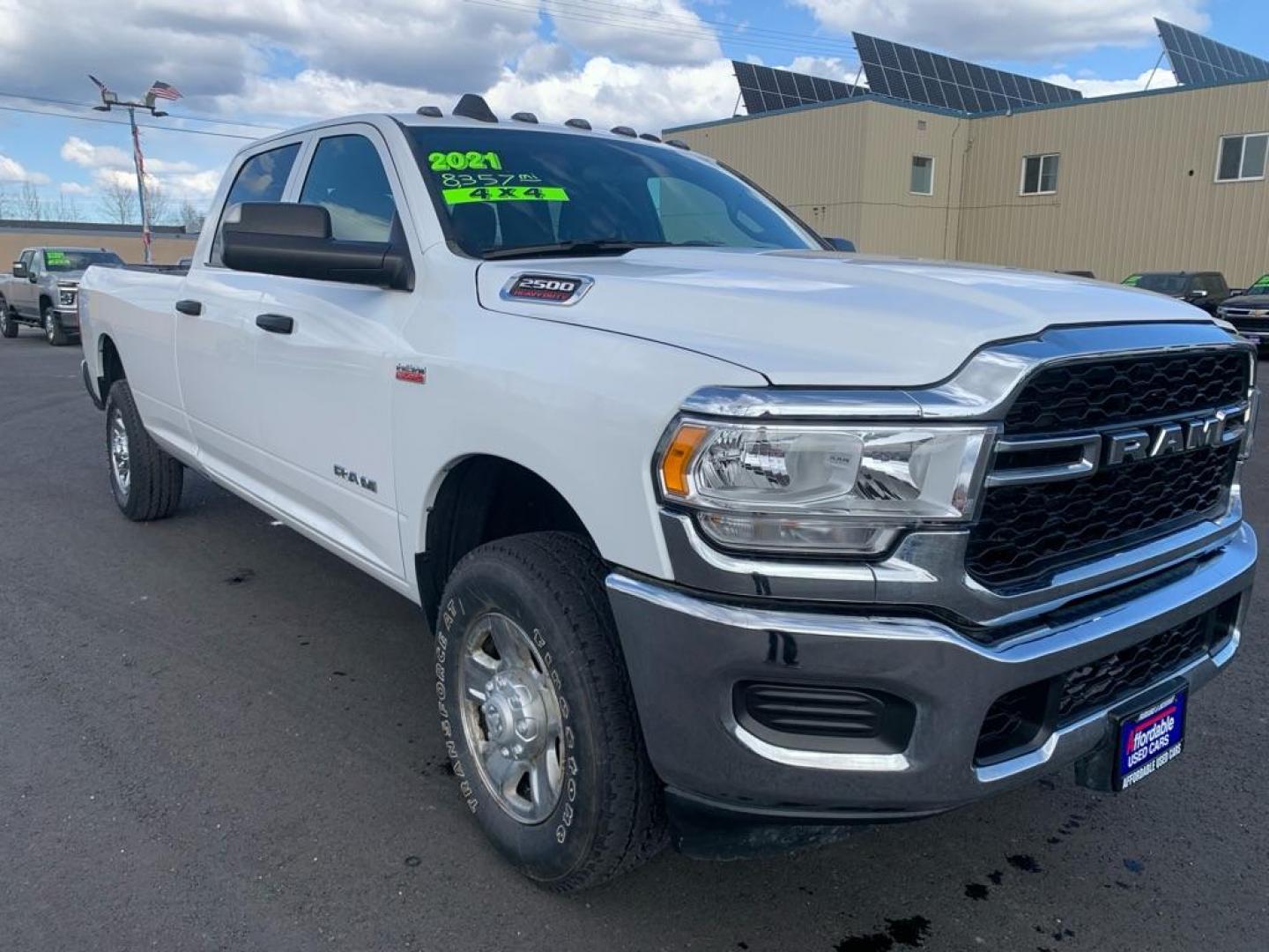 2021 WHITE RAM 2500 TRADESMAN (3C6UR5HJ9MG) with an 6.4L engine, Automatic transmission, located at 2525 S. Cushman, Fairbanks, AK, 99701, (907) 452-5707, 64.824036, -147.712311 - Photo#0