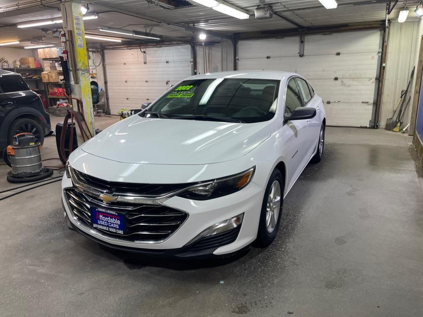 2022 WHITE CHEVROLET MALIBU LS (1G1ZB5ST1NF) with an 1.5L engine, Continuously Variable transmission, located at 2525 S. Cushman, Fairbanks, AK, 99701, (907) 452-5707, 64.824036, -147.712311 - Photo#1