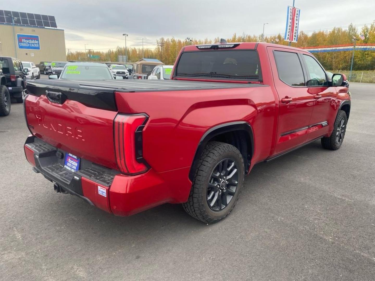 2022 RED TOYOTA TUNDRA PLATINUM CREWMAX PLATINUM (5TFNA5EC3NX) with an 3.5L engine, Automatic transmission, located at 2525 S. Cushman, Fairbanks, AK, 99701, (907) 452-5707, 64.824036, -147.712311 - Photo#2