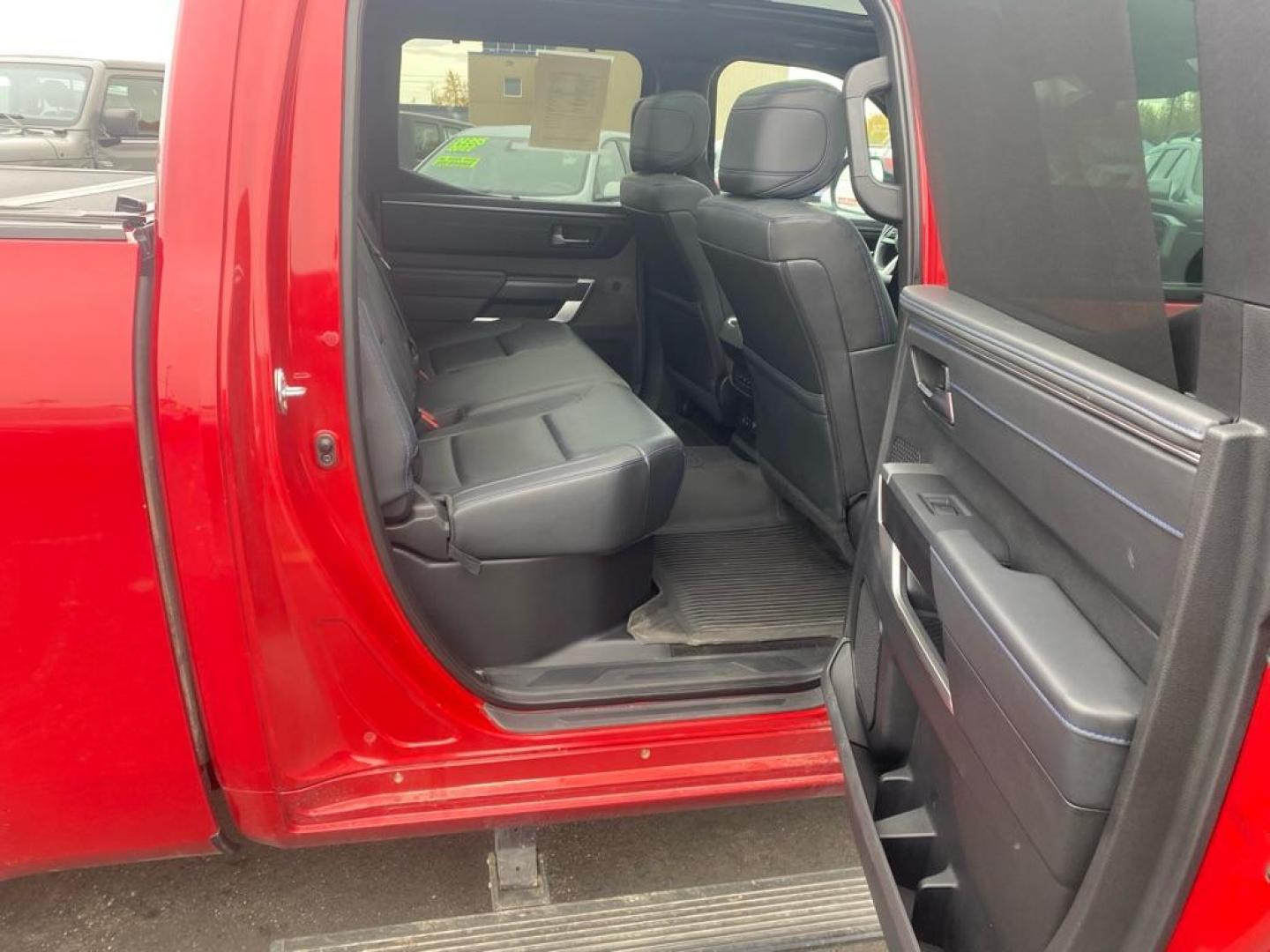 2022 RED TOYOTA TUNDRA PLATINUM CREWMAX PLATINUM (5TFNA5EC3NX) with an 3.5L engine, Automatic transmission, located at 2525 S. Cushman, Fairbanks, AK, 99701, (907) 452-5707, 64.824036, -147.712311 - Photo#5