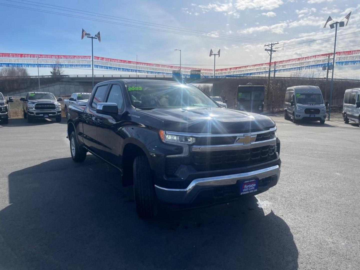 2023 BLACK CHEVROLET SILVERADO 1500 LT (3GCUDDED0PG) with an 5.3L engine, Automatic transmission, located at 2525 S. Cushman, Fairbanks, AK, 99701, (907) 452-5707, 64.824036, -147.712311 - Photo#0