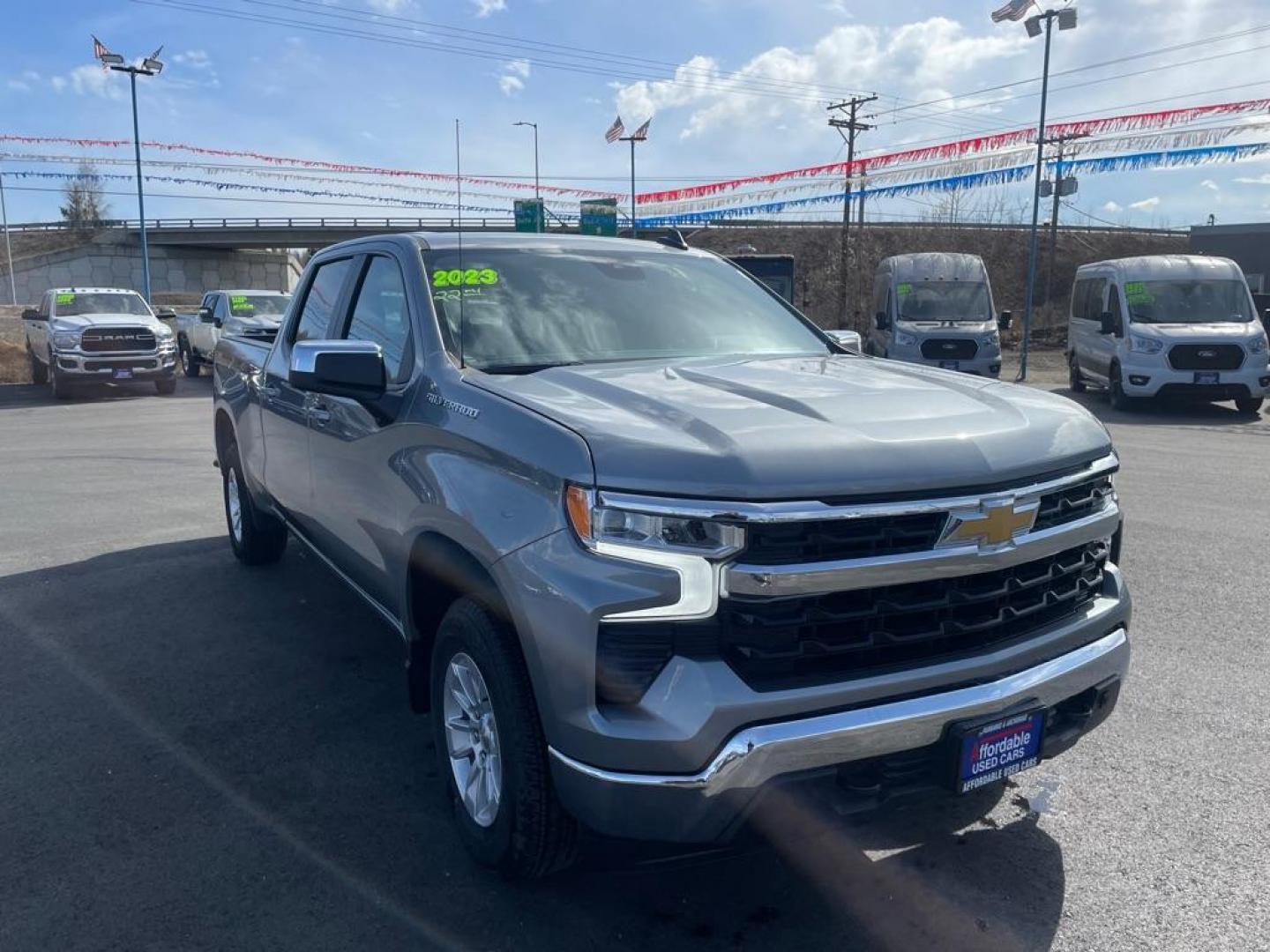 2023 GRAY CHEVROLET SILVERADO 1500 LT (3GCUDDED6PG) with an 5.3L engine, Automatic transmission, located at 2525 S. Cushman, Fairbanks, AK, 99701, (907) 452-5707, 64.824036, -147.712311 - Photo#0