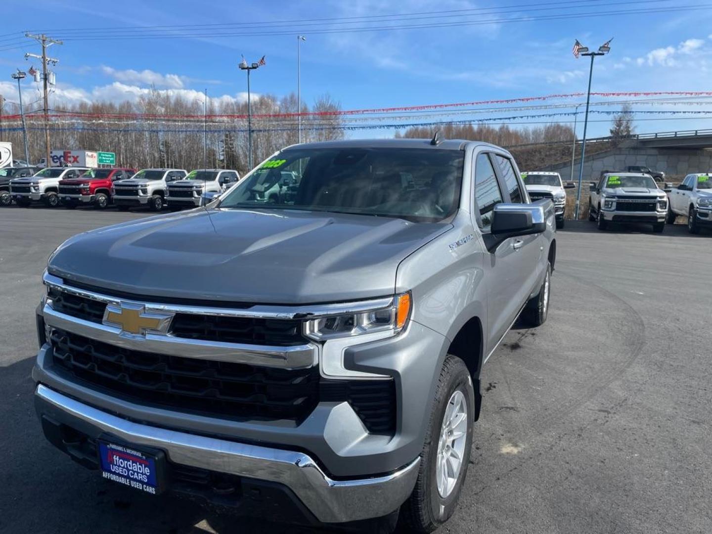 2023 GRAY CHEVROLET SILVERADO 1500 LT (3GCUDDED6PG) with an 5.3L engine, Automatic transmission, located at 2525 S. Cushman, Fairbanks, AK, 99701, (907) 452-5707, 64.824036, -147.712311 - Photo#1